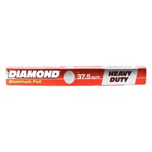 Giấy Bạc Nướng Thực Phẩm, Aluminum Foil, Heavy Duty, 37.5 sq.ft (45.7cm x 7.62m) - DIAMOND