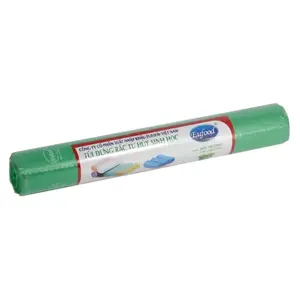 Túi Đựng Rác Tự Hủy Sinh Học, Biodegradable Garbage Bags, Green, 25 Túi (65 x 80cm) - EUFOOD
