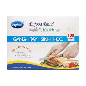 Găng Tay Tự Hủy Sinh Học, Biodegradable Gloves, 100 Chiếc - EUFOOD