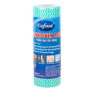 Khăn Lau Đa Năng, Nonwoven Roll, 33 Cái (25 x 50cm) - EUFOOD