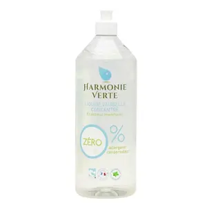 Nước Rửa Chén Sinh Học, Dishwashing Liquid, Liquide Vaisselle Concentré, Fraicheur Mentholée (1000ml) - HARMONIE VERTE