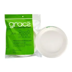 Dĩa Bã Mía, Compostable Plates, 10 Cái (7") - GRACZ