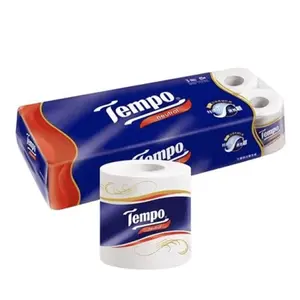Giấy Vệ Sinh 3 Lớp Không Mùi, Neutral Bathroom Tissue, 10 Cuộn (110 x 105mm) - TEMPO