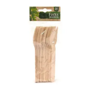 Nĩa Gỗ Tiện Lợi, Wooden Forks, 24 Cái - UNCLE BILLS