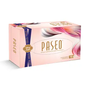 Khăn Giấy Lau Mặt 3 Lớp, Ultra Soft Facial Tissue, 100 Tờ (19.5 x 21cm) - PASEO
