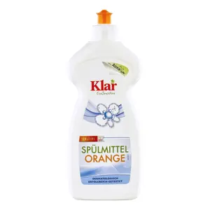Nước Rửa Bát Dịu Nhẹ Hương Cam, Spulmittel, Dishwashing Liquid, Orange, Sensitive (500ml) - KLAR