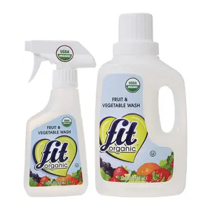 Nước Ngâm Rửa Rau Củ Quả Hữu Cơ, Fruit & Vegetable Wash, 32 fl oz (946ml) - FIT ORGANIC