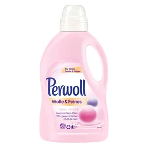 Nước Giặt Cho Vải Len, Wolle & Feines, Faser Pflege, 20 Lần Giặt (1.5L) - PERWOLL