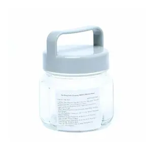 Hũ Thủy Tinh Nắp Quai Xách (Nhiều Màu), Portable Glass Bottle (265ml) - CLEANLY