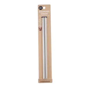 Ống Hút Inox Bảo Vệ Môi Trường, Stainless Straw, 2 Cái - ECHO METAL