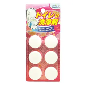 Viên Tẩy Rửa, Diệt Khuẩn, Khử Mùi Bồn Cầu Hương Hoa Hồng, Toilet Bowl Cleaner Tablets, Rose, 6 Viên (102g) - WELCO