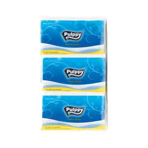 Khăn Giấy Lụa Bỏ Túi, 2 Lớp, Pocket Tissue, Original, 6 Gói (200 x 190mm) - PULPPY