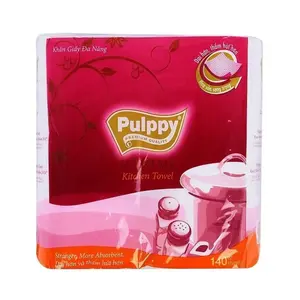 Khăn Giấy Bếp Đa Năng, Supreme Kitchen Towel, 2 Cuộn, 140 Tờ (228 x 200mm) - PULPPY