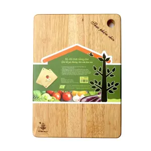 Bộ Thớt Sống, Chín, Wooden Chopping Board Set, 2 Cái (31 x 22 x 1.5cm) - GO DUC THANH