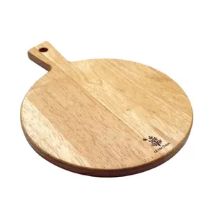 Thớt Tròn Quai Vát, Round Wooden Chopping Board with Handle  (29.5 x 22 x 1.5cm) - GO DUC THANH