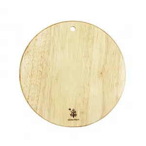 Thớt Tròn Mỏng, Thin Round Wooden Chopping Board (22 x 22 x 0.95cm) - GO DUC THANH