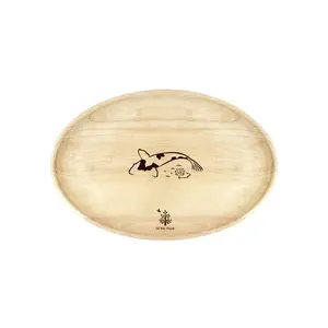 Đĩa Gỗ Oval Size Nhỏ, Wooden Oval Plate, Small (27 x 18.5 x 2cm) - GO DUC THANH