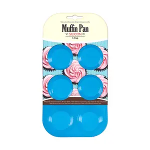 Khuôn Nướng Bánh Muffin Silicon, Silicon Muffin Pan, 6 Cái - UNCLE BILLS