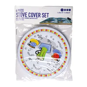 Đồ Đậy Bếp, Stove Cover Set, 2 Sizes, 4pcs (1 x 25cm, 3 x 20cm) - UNCLE BILLS