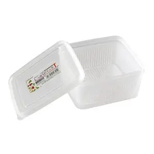 Hộp Nhựa Đựng Thực Phẩm 2 Lớp, 2 Layer Food Storage Container, 1.1L (150 x 134 x 77mm) - NAKAYA