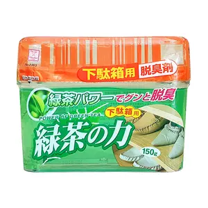 Chất Khử Mùi Tủ Giày Hương Trà Xanh, Shoe Cabinet Deodorant Aroma Box, Green Tea (150g) - KOKUBO