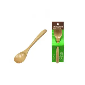 Muỗng Gỗ, Cafe Siesta, Wooden Soup Spoon (17cm) - MARUKI