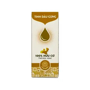 Tinh Dầu Gừng 100% Hữu Cơ, Organic Ginger Essential Oil (10ml) - VINASAMEX