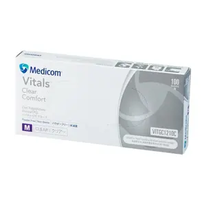 Bao Tay Dùng Một Lần, Vitals, Clear Comfort Gloves, Size M, VITGC1210C, 100 Cái - MEDICOM