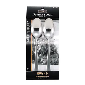 Muỗng Inox, Shelter, Stainless Steel Dessert Spoon, 6 Cái (13cm) - PEARL METAL