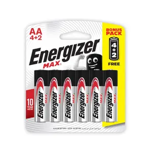 Pin AA, Max, AA Battery 1.5V, Bonus Pack, 6 Cục - ENERGIZER
