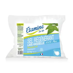 Muối Cho Máy Rửa Bát Hữu Cơ, Sel Regenerant Lave-Vaisselle, Dishwasher Salt, 88.2 oz (2.5kg) - ETAMINE DU LYS
