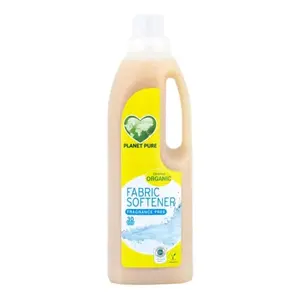 Nước Xả Vải Hữu Cơ Không Mùi Dịu Nhẹ, Organic Hypoallergenic Fabric Softener, 30 Lần Giặt (1L) - PLANET PURE