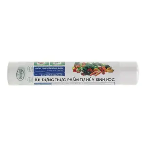 Túi Đựng Thực Phẩm Tự Phân Hủy Sinh Học, Biodegradable Food Conservation Bag, 100 Túi (25 x 35cm) - EUFOOD