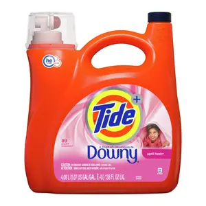 Nước Giặt Kết Hợp Hương Downy, Liquid Laundry Detergent, April Fresh, 89 Lần Giặt, 138 fl oz (4.08L) - TIDE