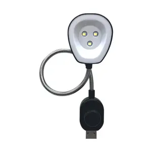 Đèn Led USB 3 Bóng, USB Dimming Light, Flexible Arm (18cm) - DAISO