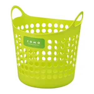 Giỏ Nhựa Đựng Vật Dụng Size L, Xanh Lá, Laundry Basket (39 x 38 x 41.5cm) - COMO