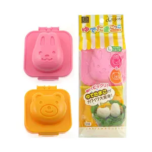Khuôn Thỏ & Gấu Tạo Hình Trứng Luộc, Delijoy, Hard Boiled Egg Mold, Rabbit & Bear, 2 Cái (20 x 7.5cm) - KOKUBO