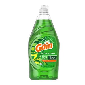 Nước Rửa Chén, Dishwashing Liquid, Ultra Clean, Original Scent, 21.6 fl oz (638ml) - GAIN