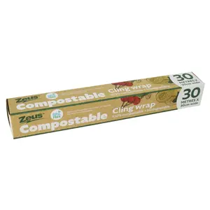 Màng Bọc Thực Phẩm Phân Hủy Sinh Học, Compostable Cling Wrap, BPA Free (30cm x 30m) - ZEUS