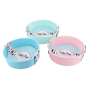 Khay Nướng Bánh Tròn Bằng Silicon, Non-Stick Silicon Cake Pan, BPA Free (18 x 6cm) - UNCLE BILLS