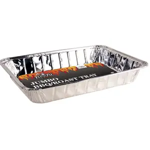 Khay Giấy Bạc Nướng, Foil BBQ Roast Tray, Jumbo Size (34 x 45cm) - BEEFY BOY