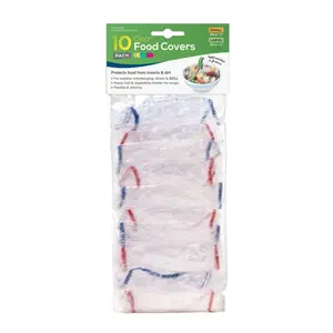 Bọc Trùm Thức Ăn, Clear Food Covers, 10 Cái, 2 Sizes (23cm, 47cm) - UNCLE BILLS