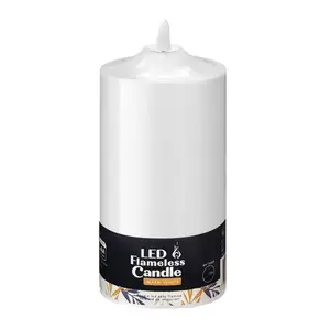 Nến Đèn Led Màu Trắng Ấm, LED Flameless Candle, Warm White (7.5 x 15cm) - UNCLE BILLS