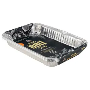 Khay Giấy Bạc Nướng Thực Phẩm, Foil BBQ Tray, 3 Cái (21 x 31cm) - BEEFY BOY
