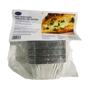 Khay Nhôm Đựng Thực Phẩm, Aluminium Foil Pans, 20 Cái (60 x 85mm) - EUFOOD