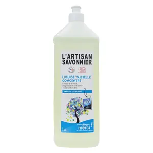 Nước Rửa Chén Đậm Đặc Hữu Cơ, Concentrated Dishwashing Liquid (1000ml) - L'ARTISAN SAVONNIER
