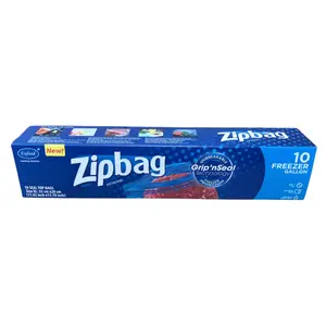 Túi Zip Bảo Quản Thực Phẩm Trong Tủ Đông, Zipbag, 10 Freezer Gallon, Size XL (35cm x 28cm) - EUFOOD