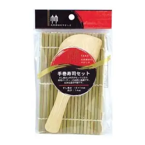 Mành Tre Cuốn Sushi, Bamboo Sushi Rolling Mat & Rice Spoon (18 x 14cm) - MARUKI