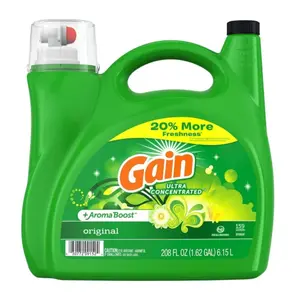 Nước Giặt Đậm Đặc, Ultra Concentrated Detergent, Aroma Boost, Original, 208 fl oz (6.15L) - GAIN