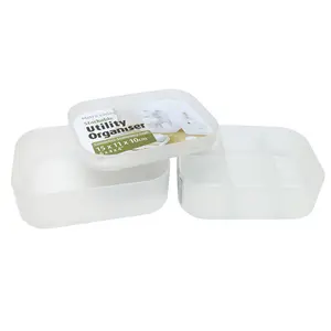 Bộ Hộp Sắp Xếp Phân Loại Đồ Dùng, Stackable Utility Organiser, 3 Cái (15 x 11 x 10cm) - UNCLE BILLS